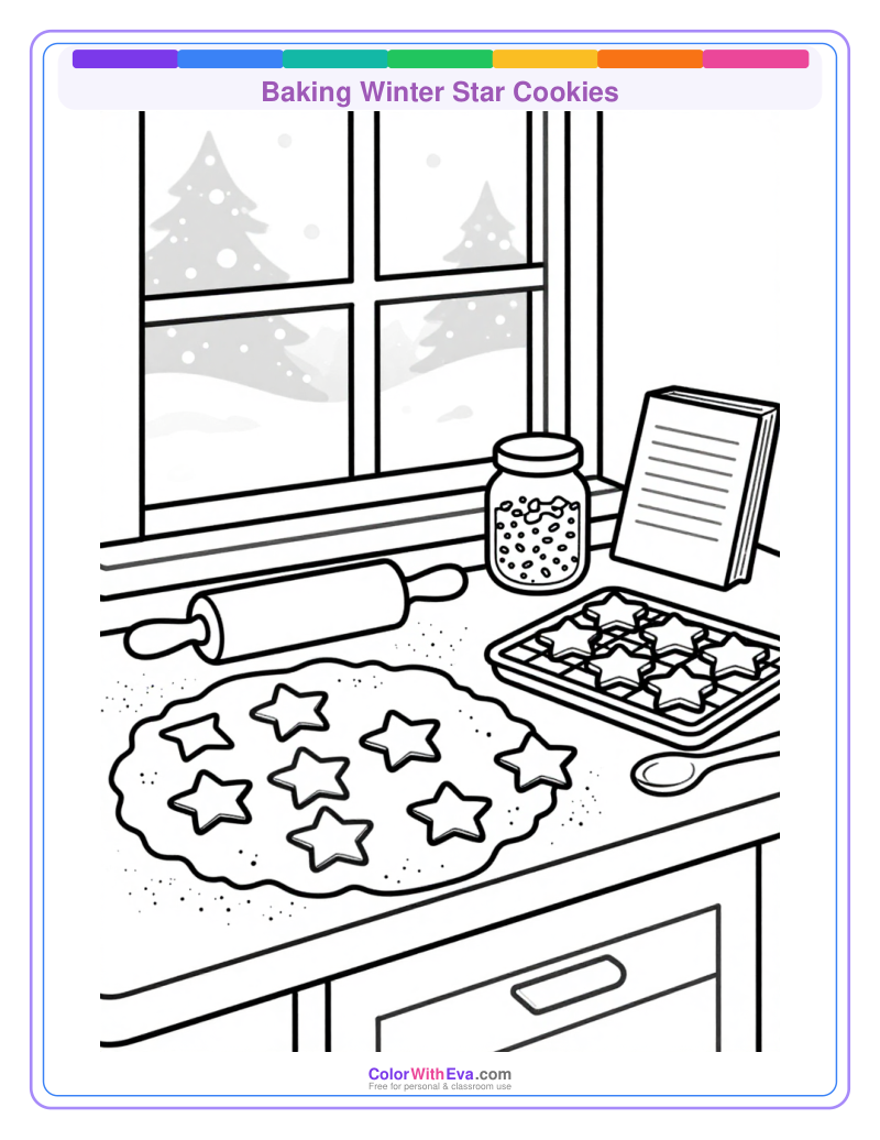Baking Winter Star Cookies preview