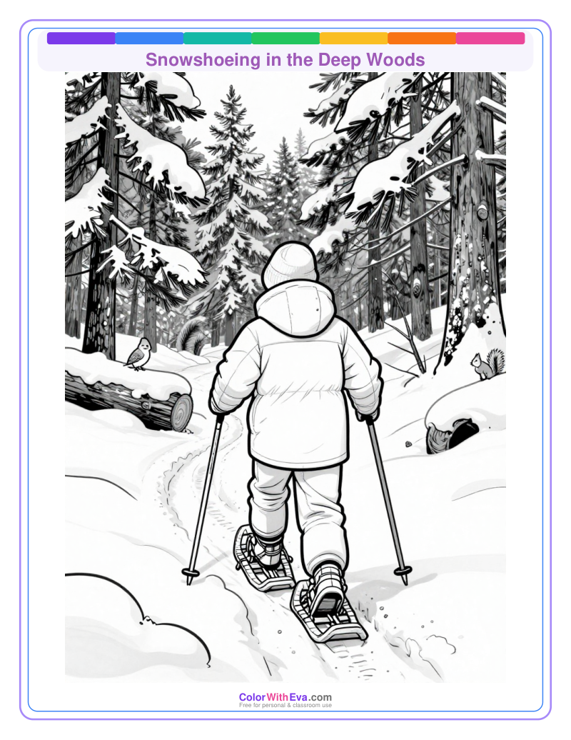 Snowshoeing in the Deep Woods preview