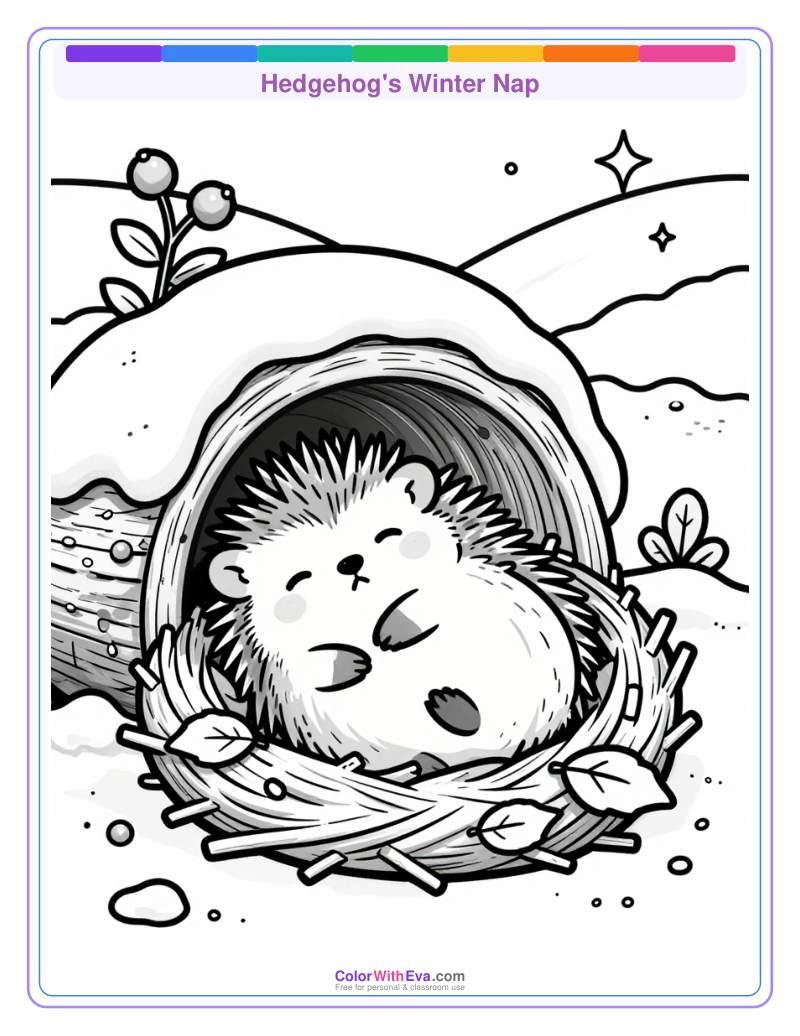 Hedgehog's Winter Nap preview