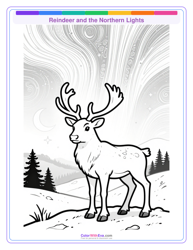 Reindeer and the Northern Lights preview