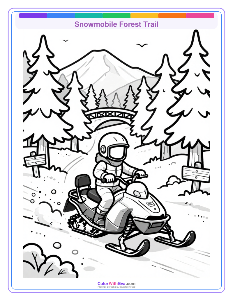 Snowmobile Forest Trail preview