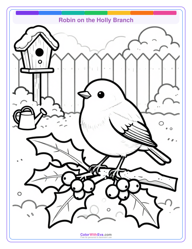 Robin on the Holly Branch preview
