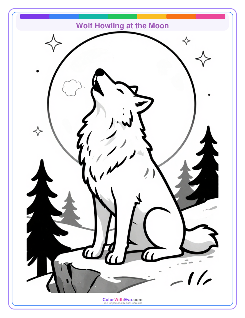 Wolf Howling at the Moon preview