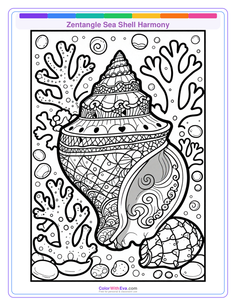 Zentangle Sea Shell Harmony thumbnail