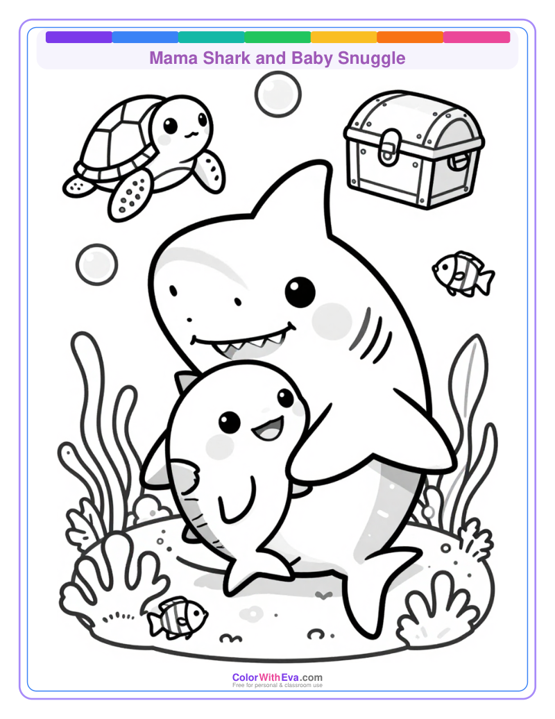 Mama Shark and Baby Snuggle thumbnail