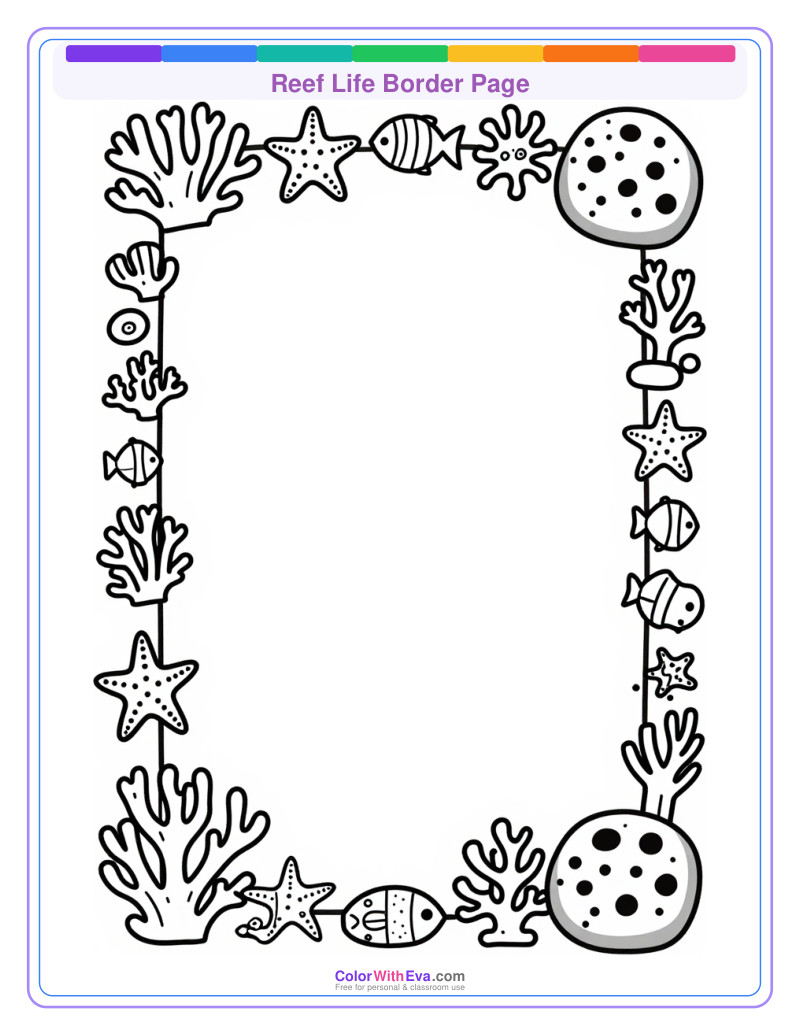 Reef Life Border Page preview
