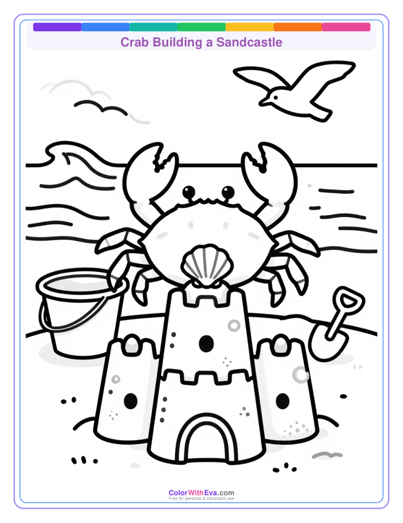 Crab Building a Sandcastle preview