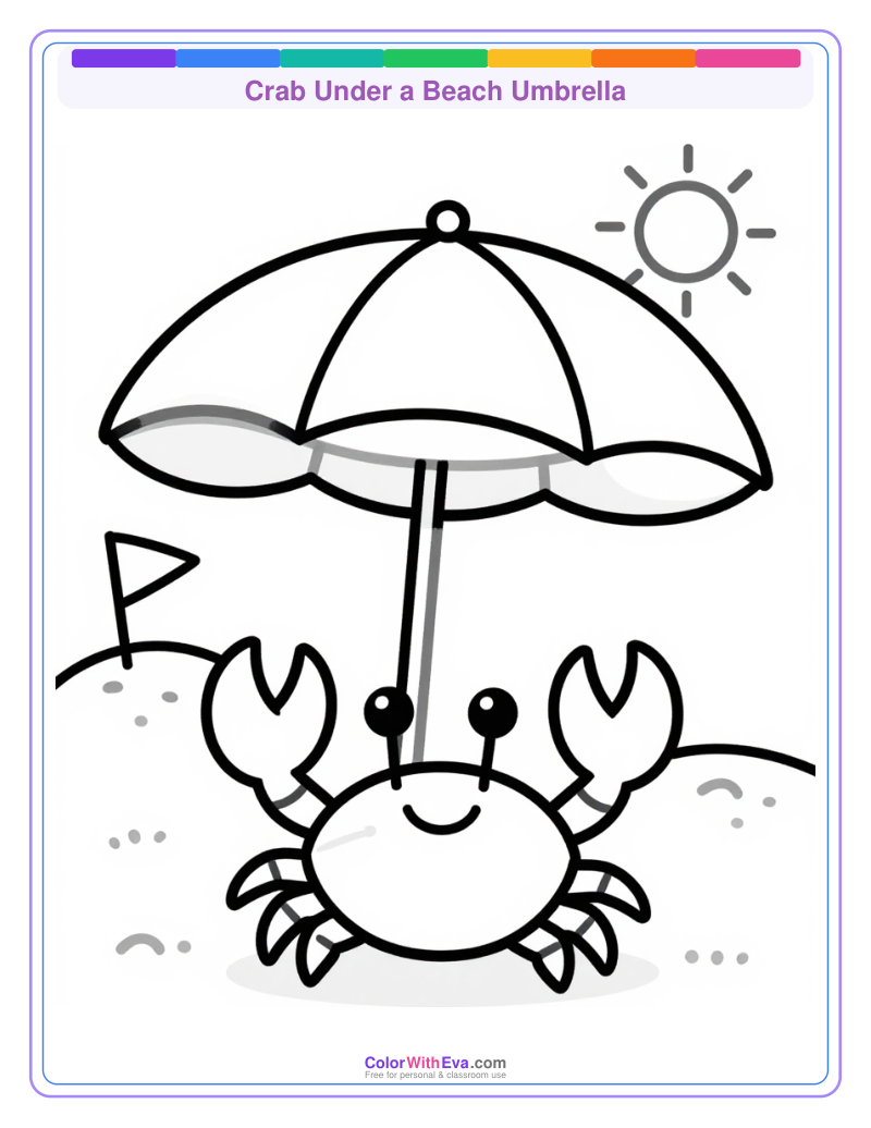 Crab Under a Beach Umbrella preview