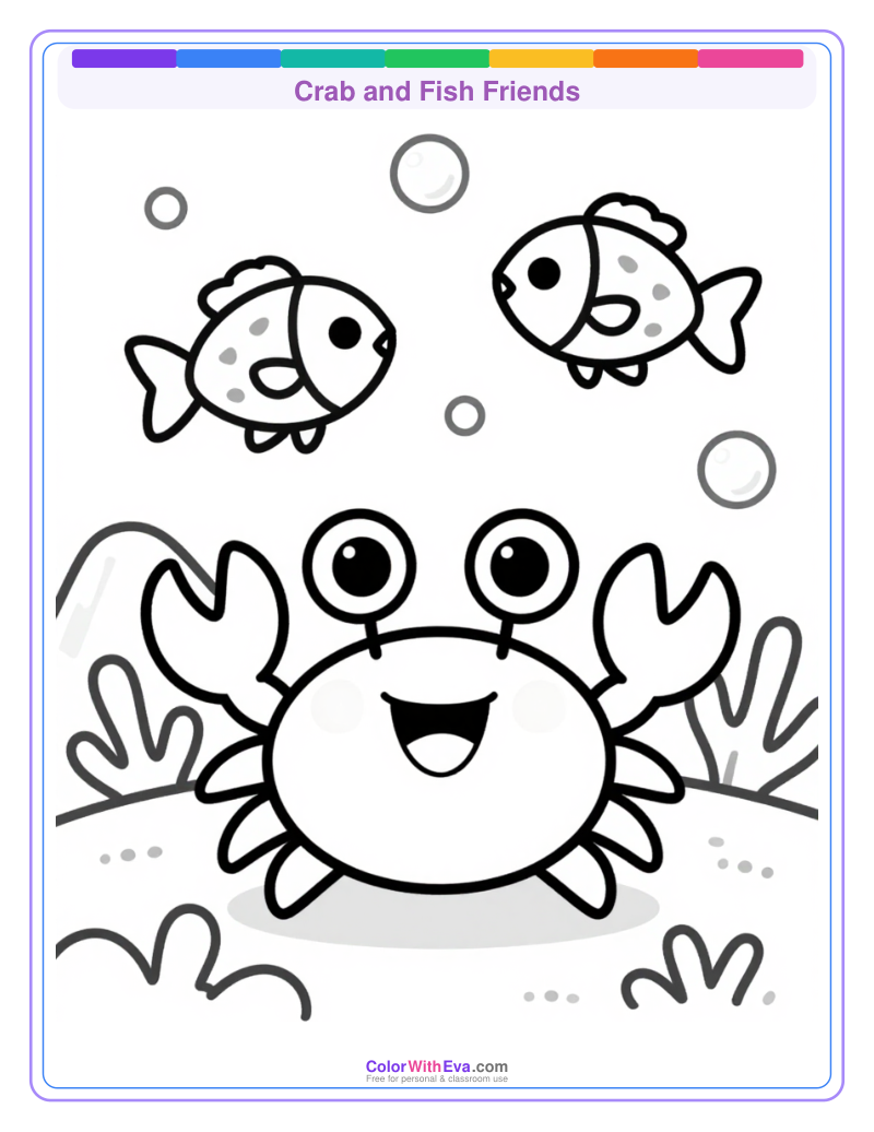 Crab and Fish Friends preview
