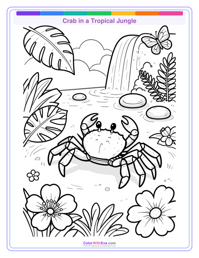 Crab in a Tropical Jungle preview