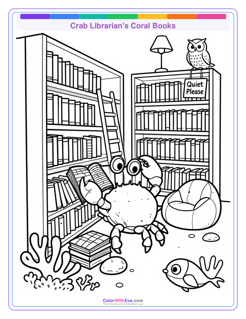 Crab Librarian's Coral Books thumbnail