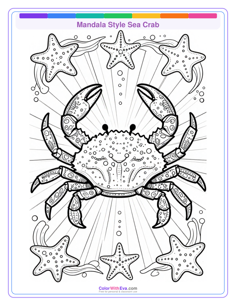 Mandala Style Sea Crab thumbnail