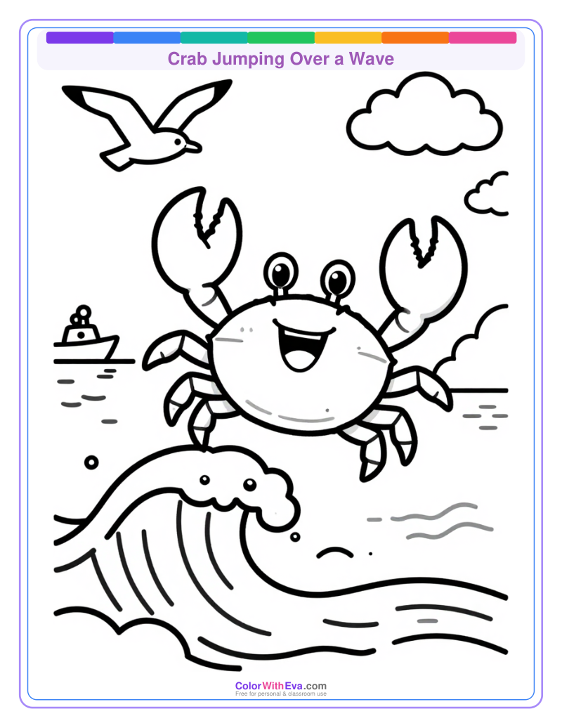 Crab Jumping Over a Wave preview