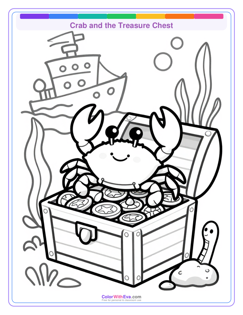 Crab and the Treasure Chest preview
