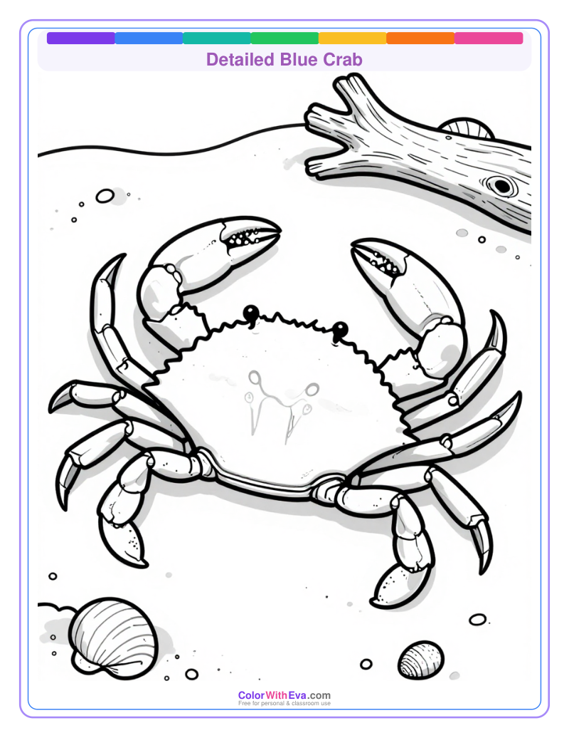 Detailed Blue Crab preview