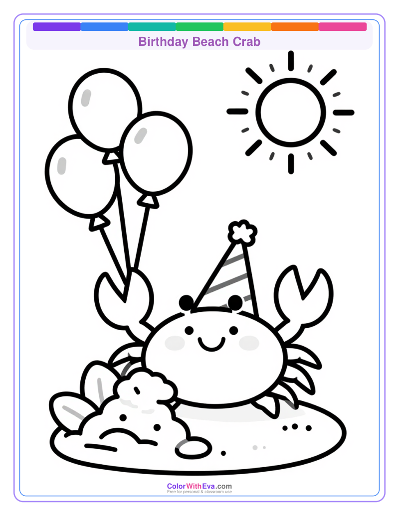 Birthday Beach Crab preview