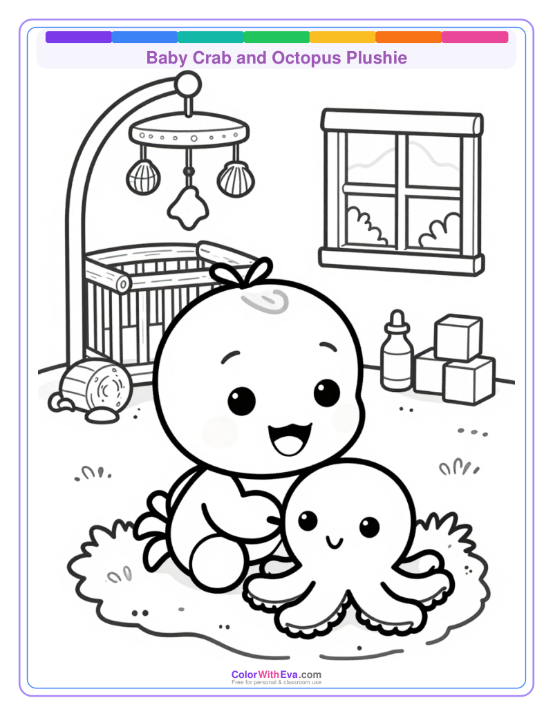 Baby Crab and Octopus Plushie thumbnail