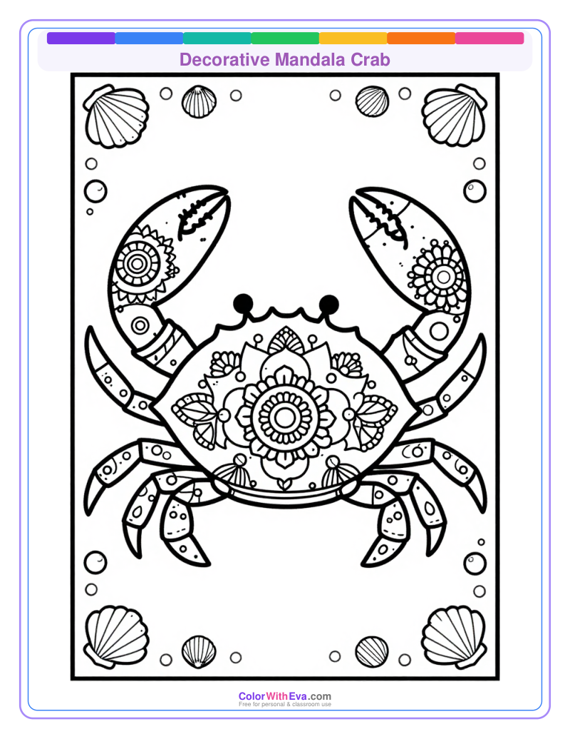Decorative Mandala Crab preview