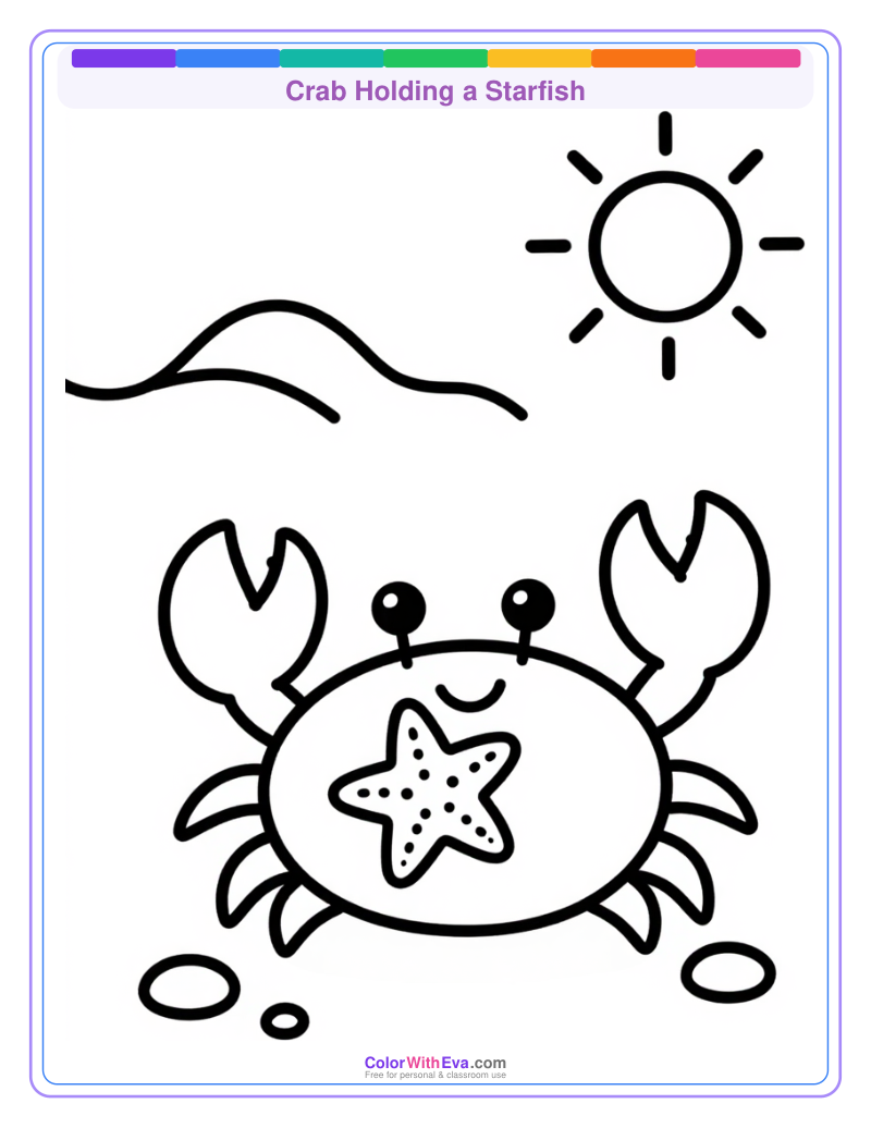 Crab Holding a Starfish preview