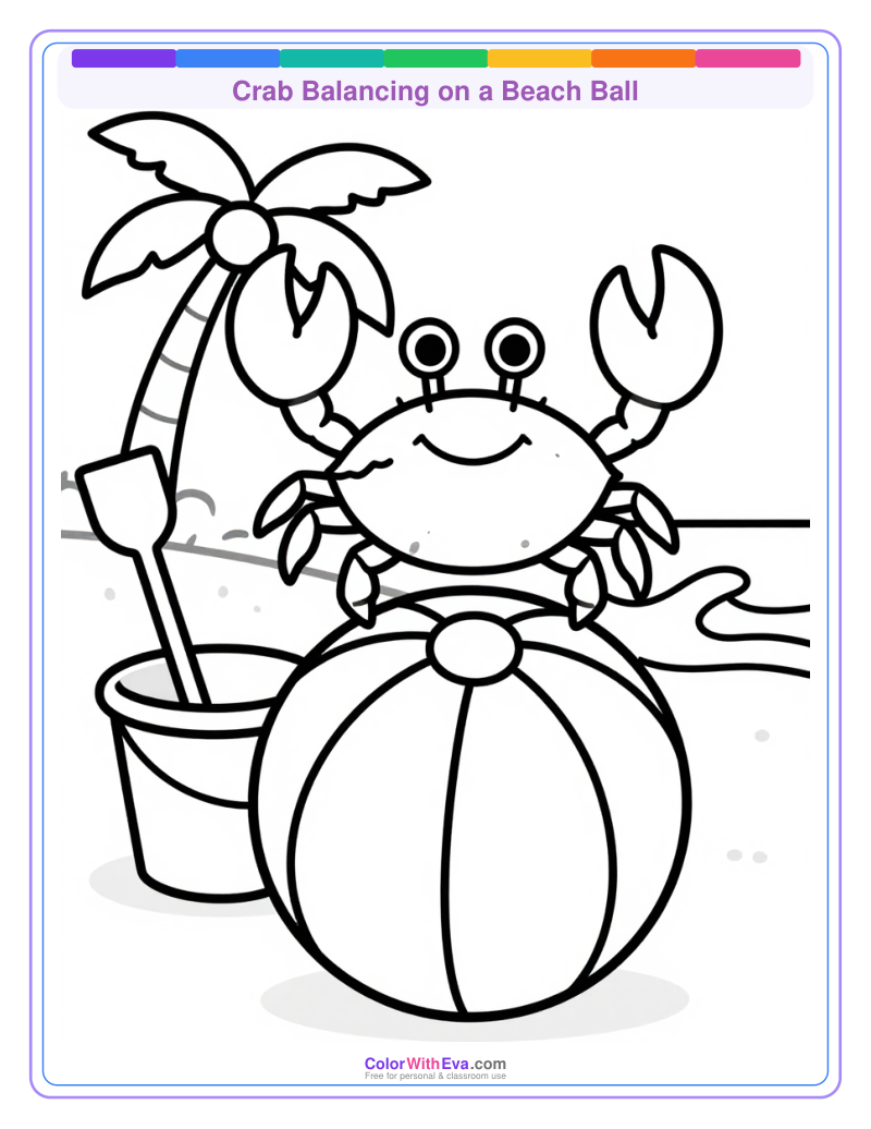 Crab Balancing on a Beach Ball preview