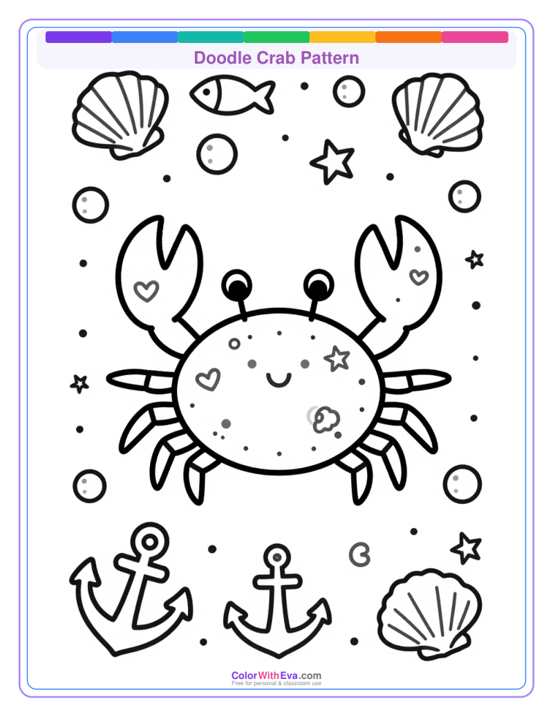 Doodle Crab Pattern thumbnail