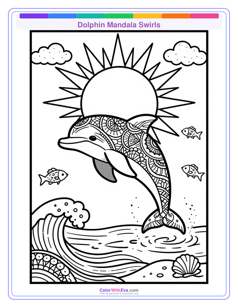 Dolphin Mandala Swirls thumbnail