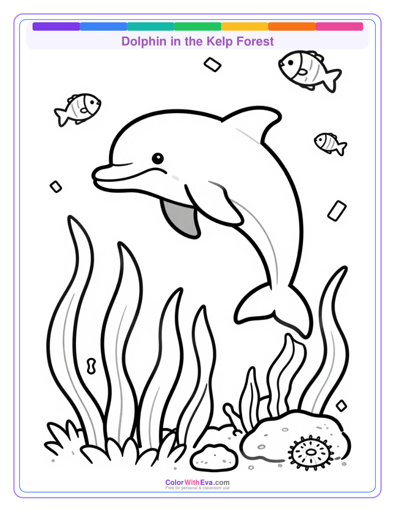 Dolphin in the Kelp Forest preview