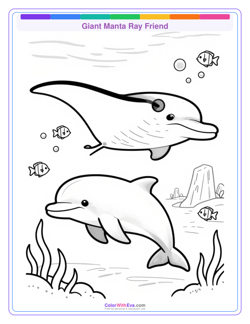 Giant Manta Ray Friend preview