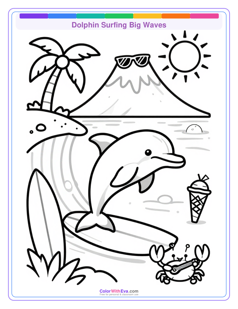 Dolphin Surfing Big Waves thumbnail