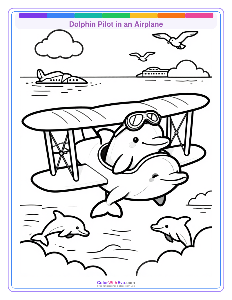 Dolphin Pilot in an Airplane thumbnail
