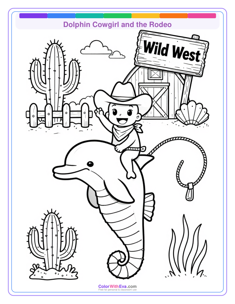 Dolphin Cowgirl and the Rodeo thumbnail