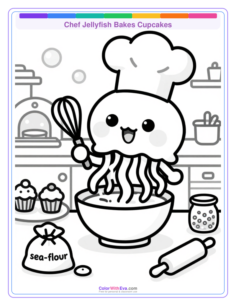 Chef Jellyfish Bakes Cupcakes thumbnail