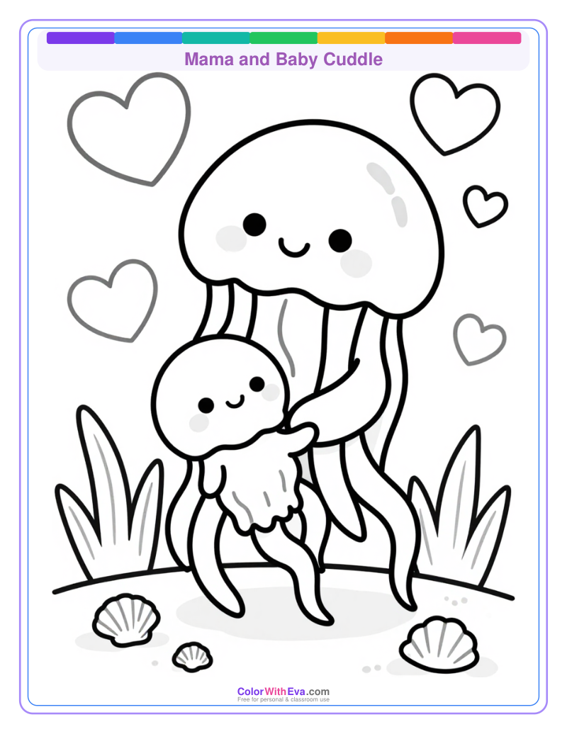 Mama and Baby Cuddle preview