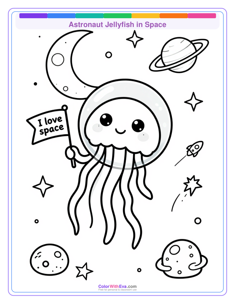 Astronaut Jellyfish in Space thumbnail