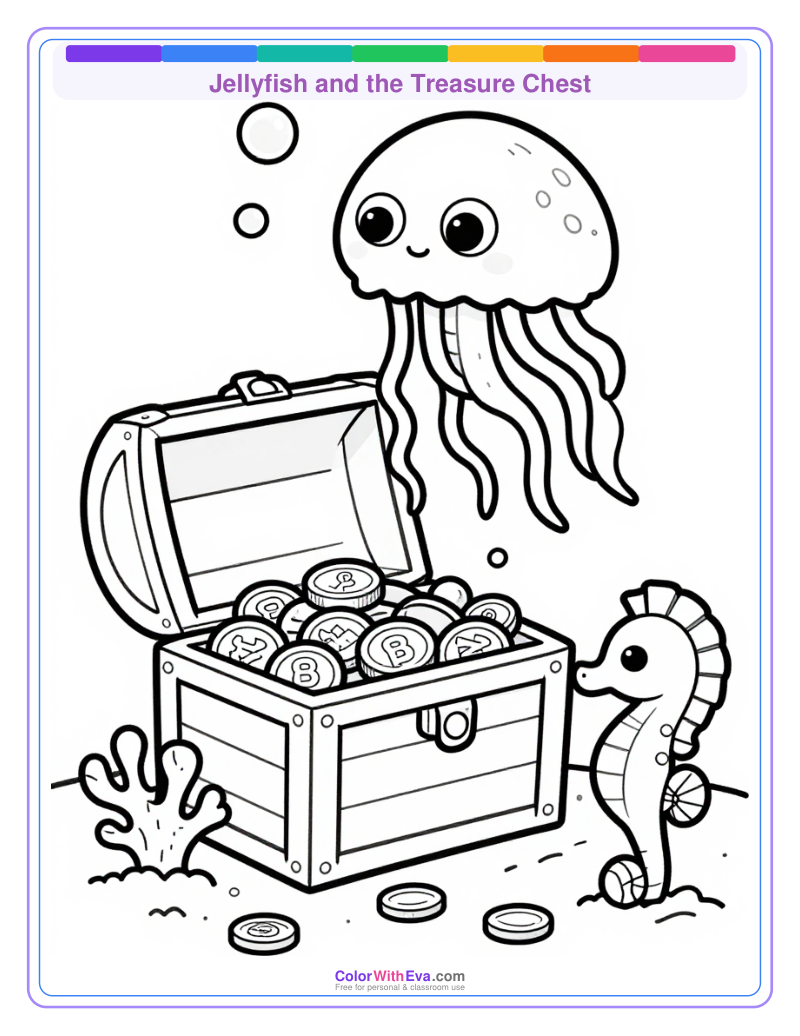 Jellyfish and the Treasure Chest preview