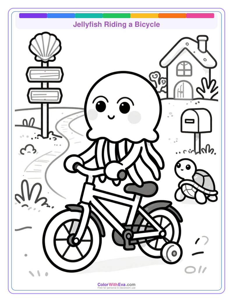 Jellyfish Riding a Bicycle thumbnail