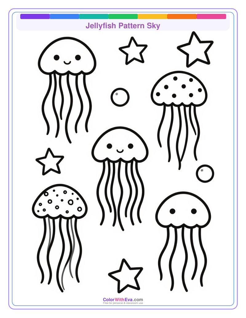 Jellyfish Pattern Sky preview