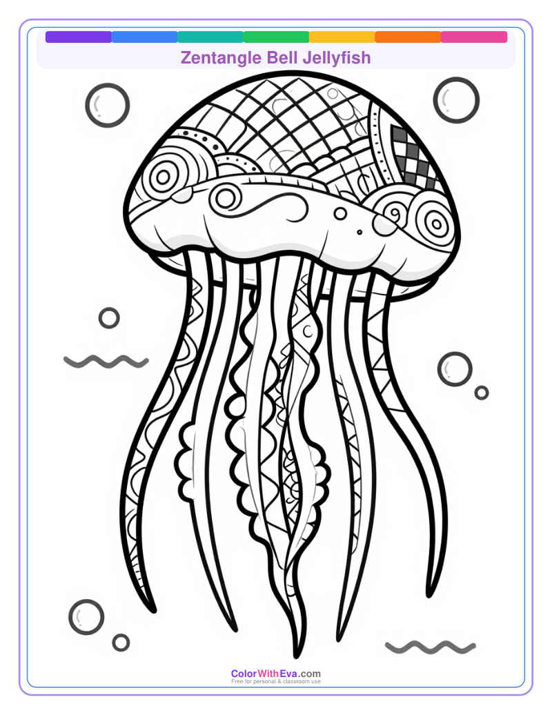 Zentangle Bell Jellyfish preview
