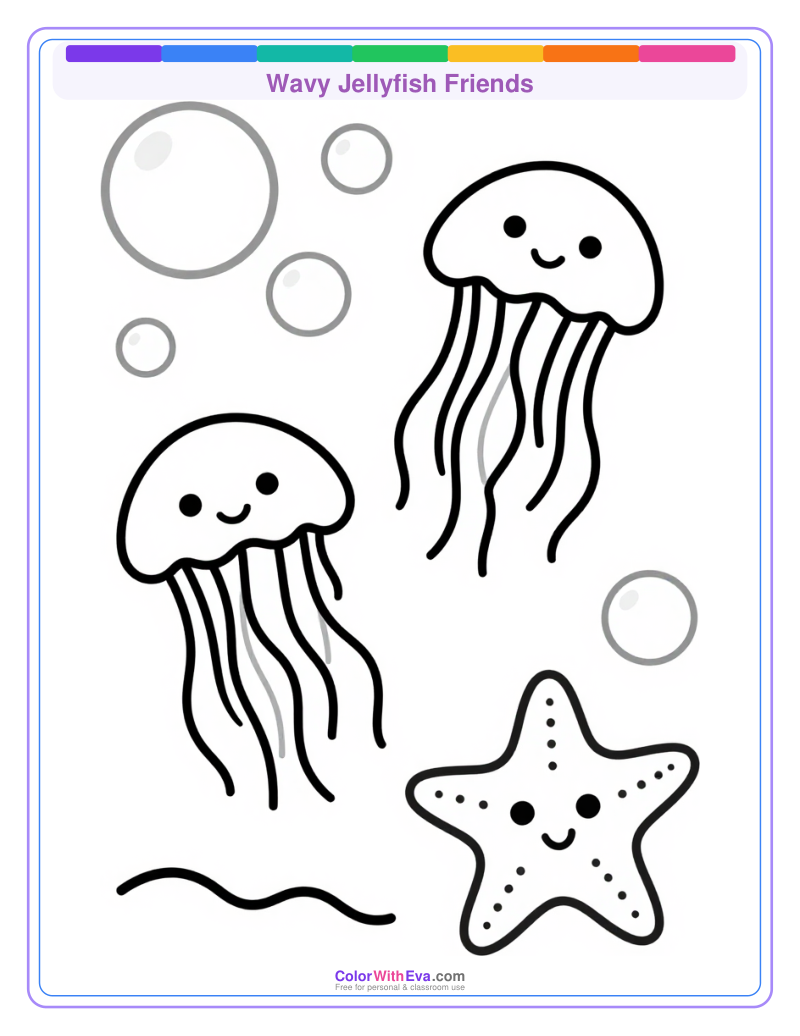 Wavy Jellyfish Friends preview