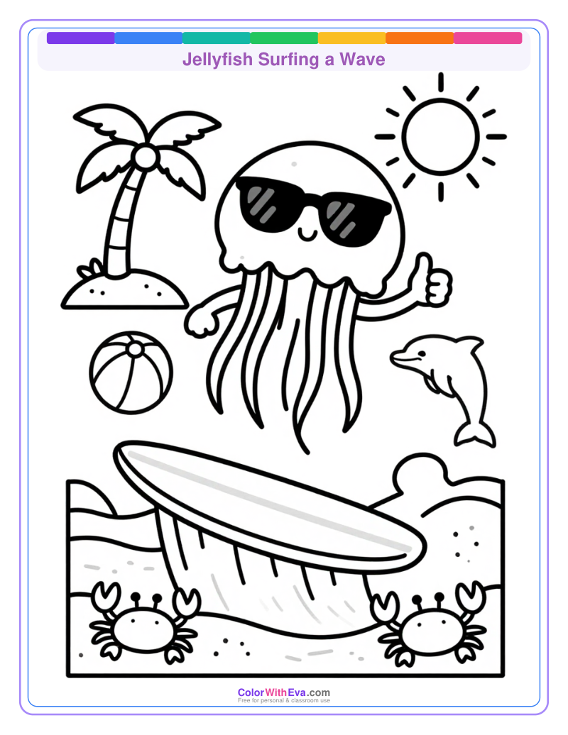 Jellyfish Surfing a Wave preview