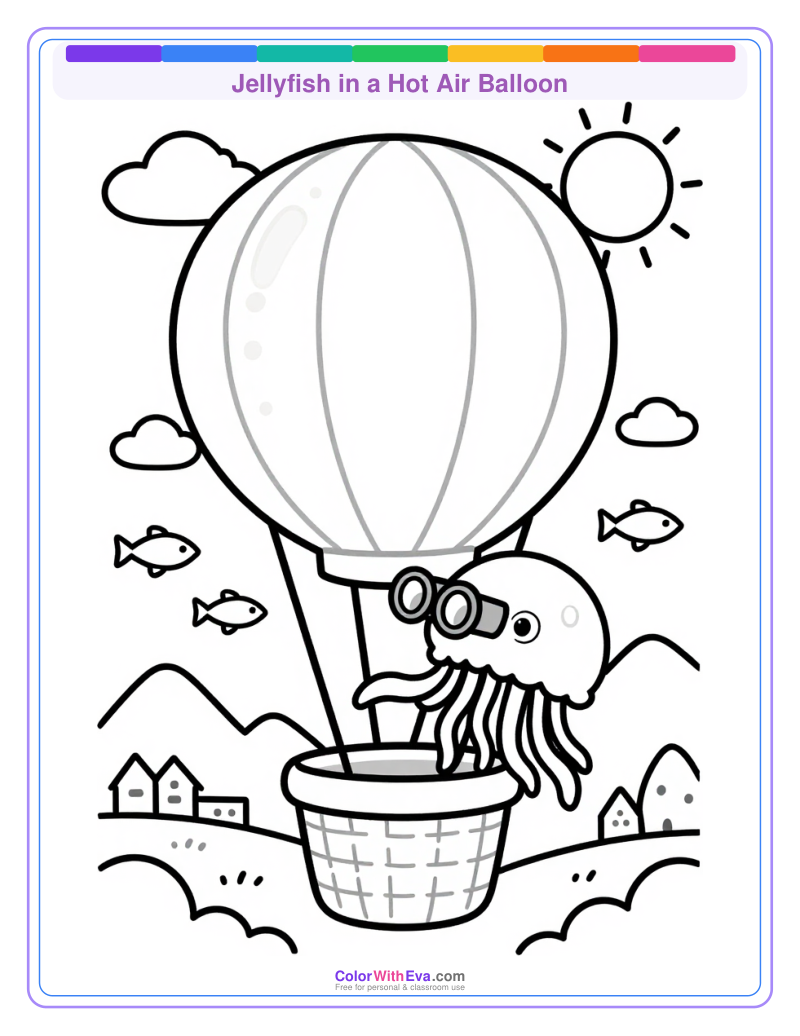 Jellyfish in a Hot Air Balloon thumbnail