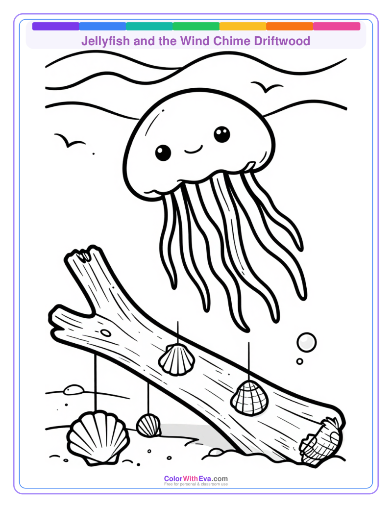 Jellyfish and the Wind Chime Driftwood preview