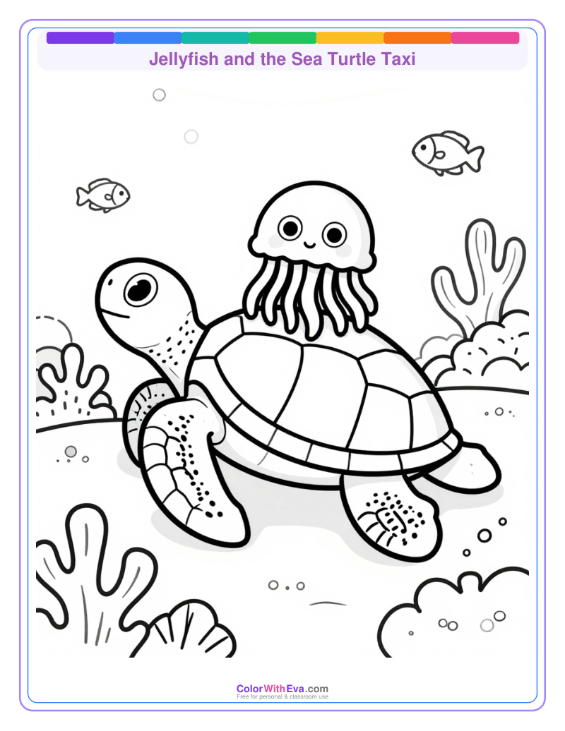 Jellyfish and the Sea Turtle Taxi preview