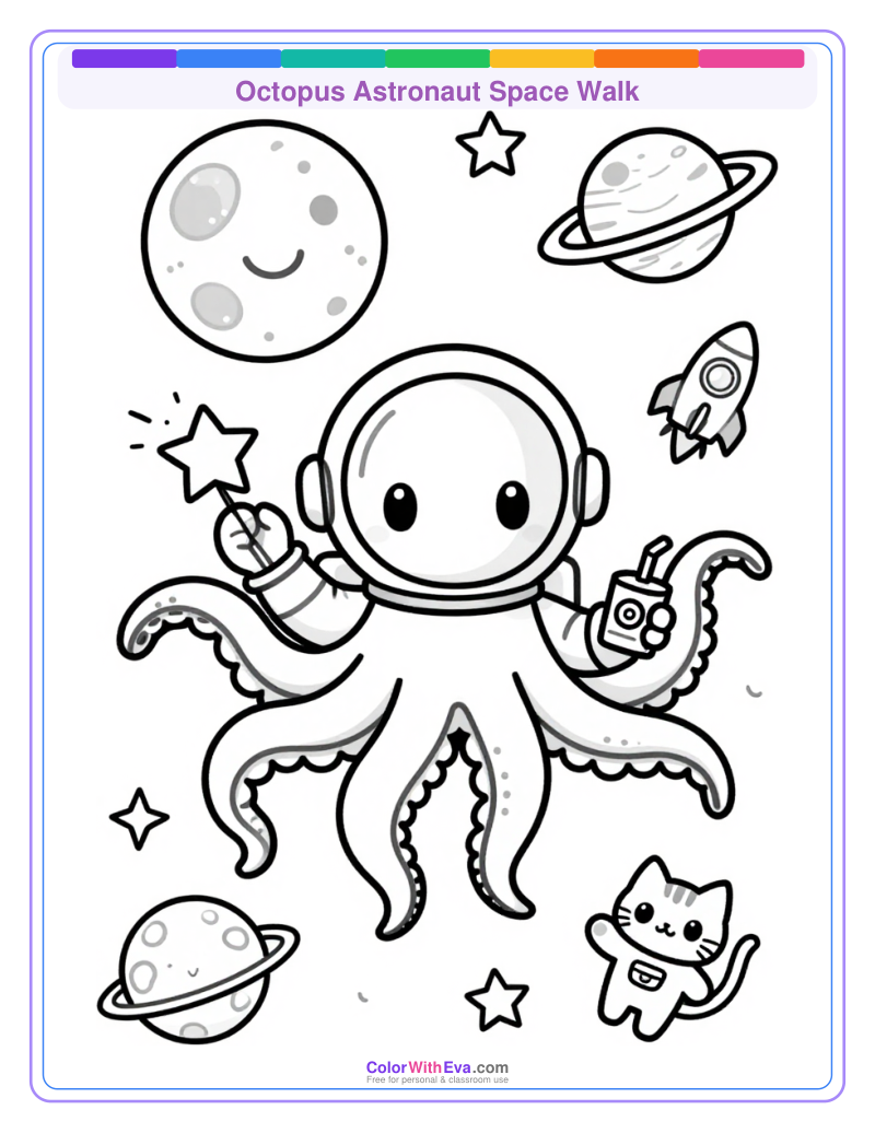 Octopus Astronaut Space Walk preview