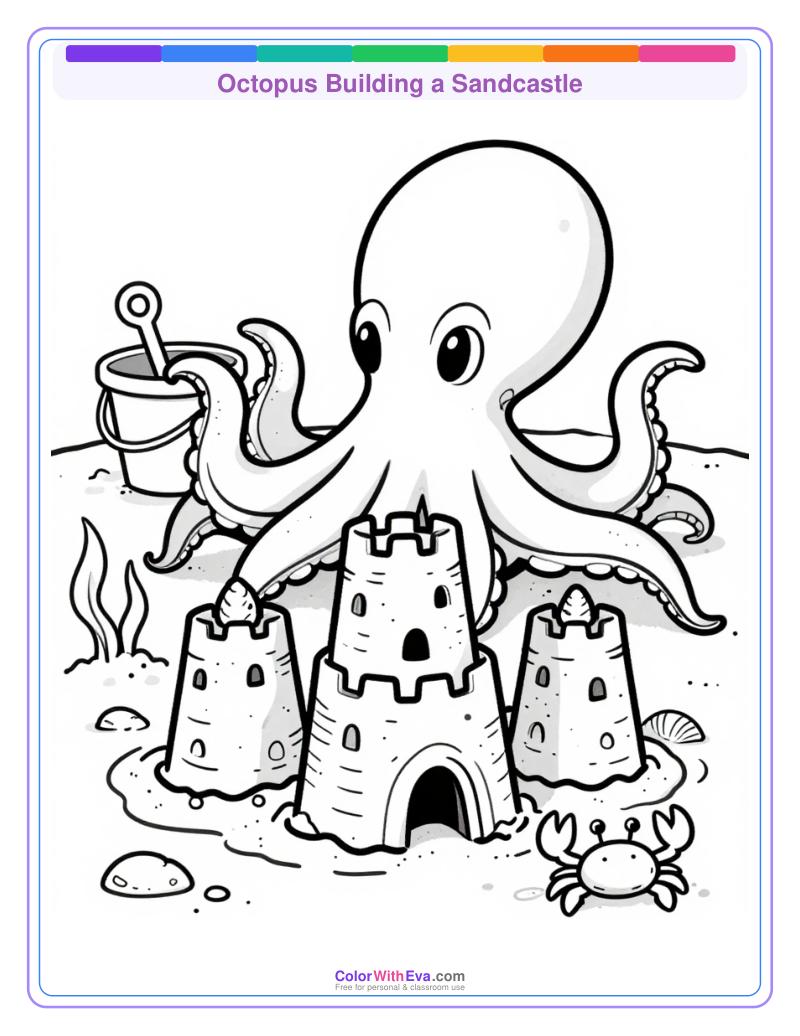Octopus Building a Sandcastle preview