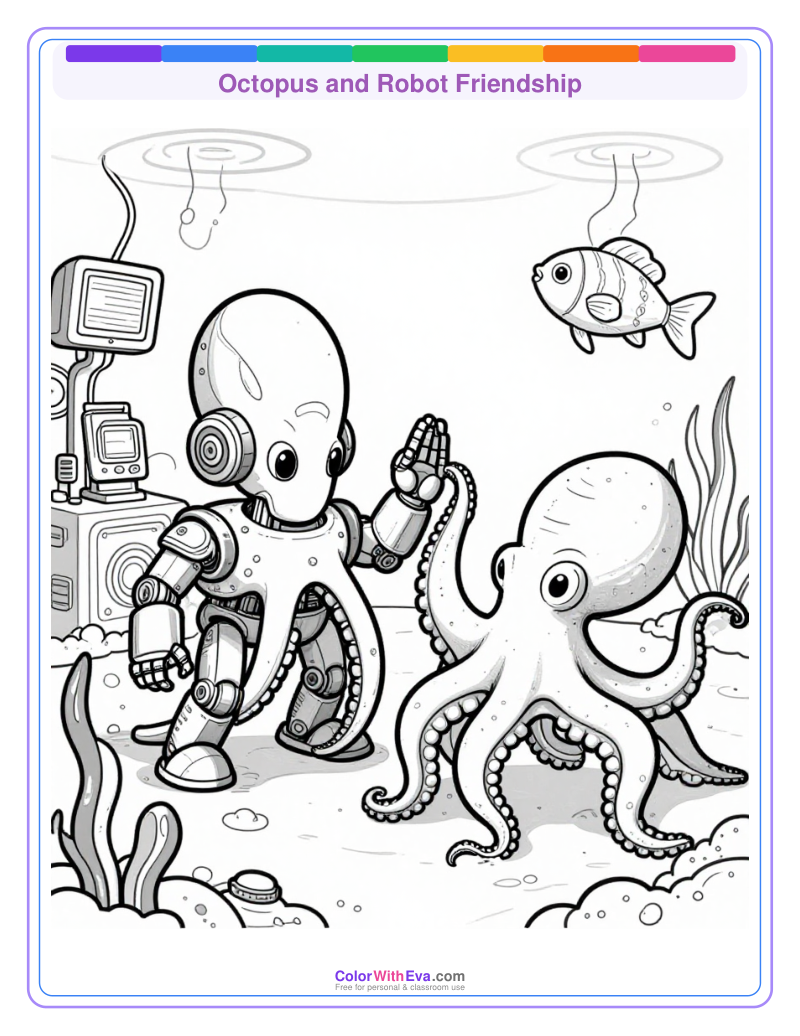 Octopus and Robot Friendship thumbnail