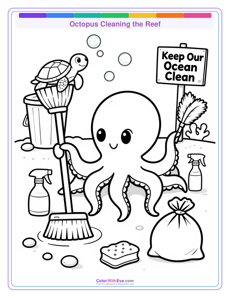 Octopus Cleaning the Reef thumbnail