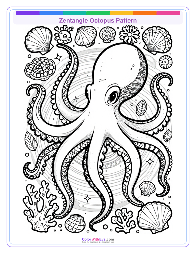 Zentangle Octopus Pattern thumbnail