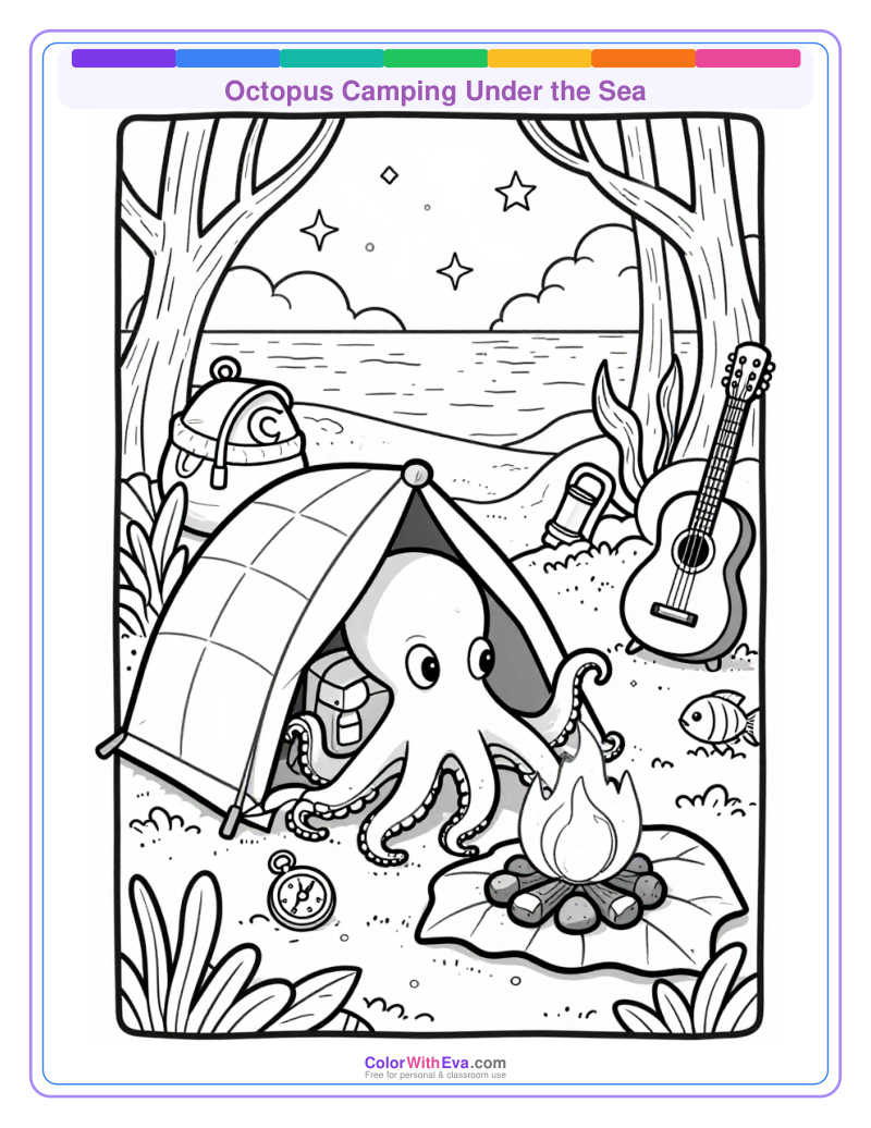Octopus Camping Under the Sea thumbnail