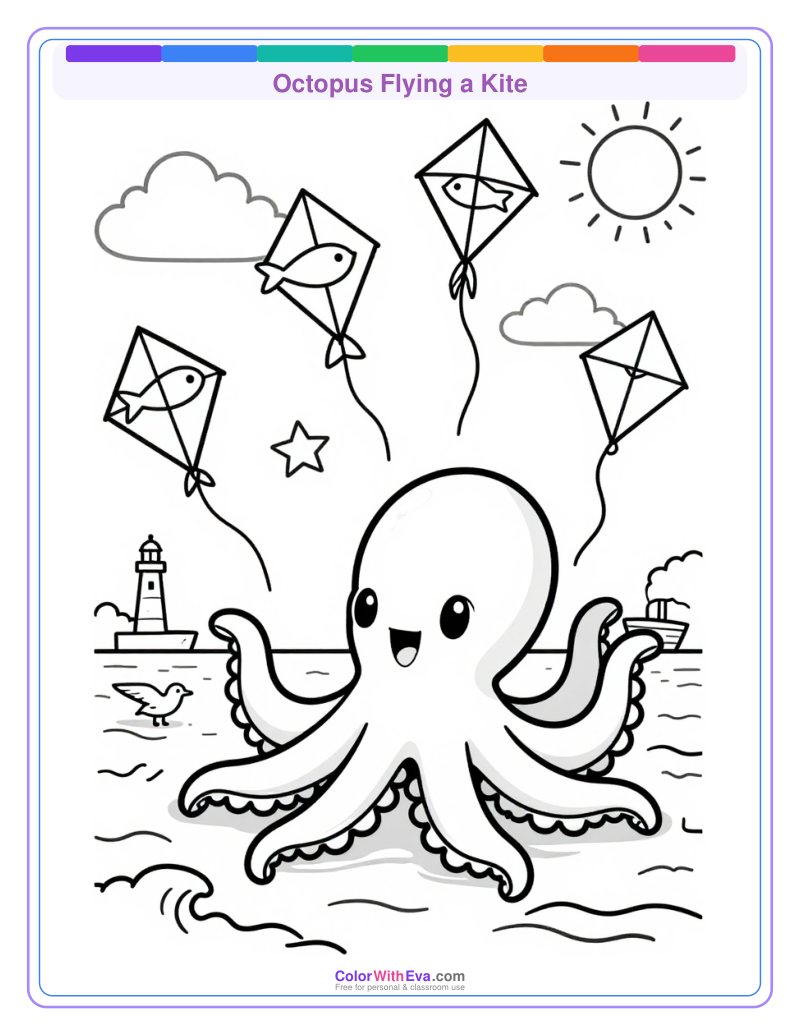 Octopus Flying a Kite thumbnail